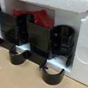 KAMANINA 1 Inch Double Curtain Rod 72 to 144 Inches (6-12 Feet), Black Curtain Rods for Windows 66 to 120, Heavy Duty Telescoping Drapery Rods with Twisted Cage Finials