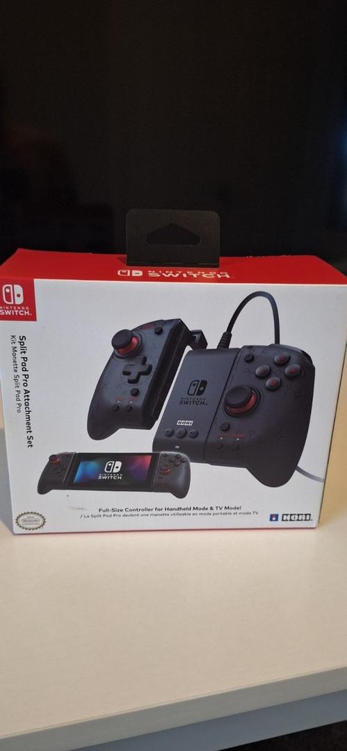 HORI Split Pad Pro Attachment Set - Ergonomic Controller for Handheld Mode & Wired Controller - Officially Licensed By Nintendo - Nintendo Switch;