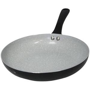 IMUSA 12" Premier Ceramic Nonstick Fry Pan with Cool Touch Handle, Matte Black