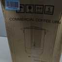 Large Commercial Coffee Urn 160 Cup Percolate Coffee Maker Stainless Steel Hot Beverage Dispenser with Cool-Touch Handles, Quick Brewing for Catering, Business, Church, Restaurant, Wedding, Gathering