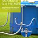 SUMMERBUDDY Split Swimming Pool Hose Plunger Valve, 2 in 1 Hose Plunger Valve Swimming Pool Part for Filter Circulation System