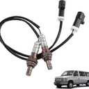 2Pcs O2 Oxygen Sensor Compatible with 1990-2014 Ford F-150 E150 E250 E350 Focus Expedition Lincoln Town Car Navigator Mercury Mazda Aston Replace 15717 15716 15718 15719