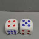 2 Pack 3.1 inch Foam Dice Stress Balls,Squishies Dice Squeeze Stress Ball Toy with Dots 6 Sides for Kids,Teenagers,Adults Board Games, to Get Your Luck Numbers,Relieve Stress Anxiety