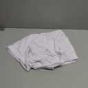 CWK 4FT Waterproof Stretch Spandex Table Cover for Rectangular Tables - Elastic Fitted Tablecloth for Folding Tables,Wrinkle Resistant Table Cloth for Parties, Weddings, Banquets & Events (White)