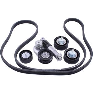 MOTOKU Drive Belt Tensioner Idler Pulley kit for Land Rover Range Rover Evoque 2012-2017, Discovery Sport 2015-2017