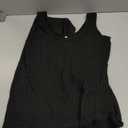 Summer Sleeveless Knit Bodycon Midi Dresses Square Neck Side Slit Beach Vacation Long Sweater Dress, Black Small