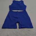 Workout Sets for Women 2 Piece Seamless Ribbed Tank Top Sport Bra High Waist Biker Shorts GYM Yoga Exercise Outfits, S