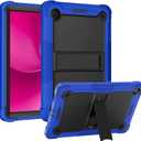 Case for T-Mobile REVVL Tab 2 Android 15 Tablet 10.1 inch,Heavy Duty Shockproof Protective Cover with Kickstand,Kids Friendly,4 Corners Thicken Shockproof,Blue+Black