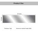 Door Kick Plate 8x34 inches Suitable for 36" Doors, 12GA (5/64 inch) Thickness Al Alloy, 8" x 34" Silver