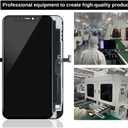 Fixerman for iPhone 12 Pro Max Screen Replacement 6.7 inch (A2342, A2410, A2412, A2411), 3D Touch LCD Display Digitizer Frame Assembly with Repair Tools