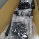 2-Pack Outdoor Handrails for 2 Steps Black Stair Handrail & Indoor Stair Railing Kit, Exterior Stair Railing for Porch, Deck, and Garden, Complete Installation Kit