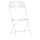 Flash Furniture Kids White Plastic Folding Chair 10 Pc