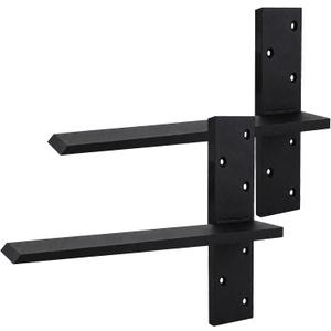 2Pack Hidden Floating Shower Bench Bracket 1/2''Thick, 20''Lx2.5''W