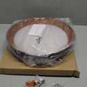 Flush Mount Ceiling Light, 13in 250W Equivalent LED Ceiling Light Fixture, 3CCT Adjustable 3000K 4000K 5000K, Dimmable Black and Wood Modern Ceiling Lamp for Bedroom Bathroom Hallway