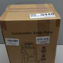 Sump Pump 1HP Submersible Water Pump 3700GPH Electric Portable Transfer Water Pump for Pool Draining Basement, Blue