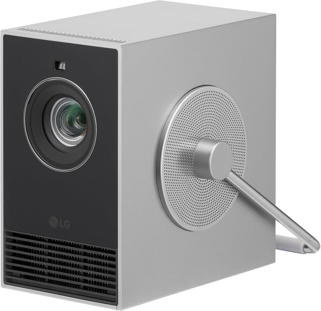 LG CineBeam Q HU710PB 4K Smart Portable Projector with Auto Screen Adjustment, Auto Focus, RGB Laser, Up to 154% DCI-P3