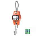 Hanging Scale Handheld 880lb/400kg Crane Scale Luggage Scale,with ABS Plastic case & Big LCD Display, Portable Digital Mini Crane Scale Fishing Scalefor Gym,Hunting,Travelling,FarmingOrange