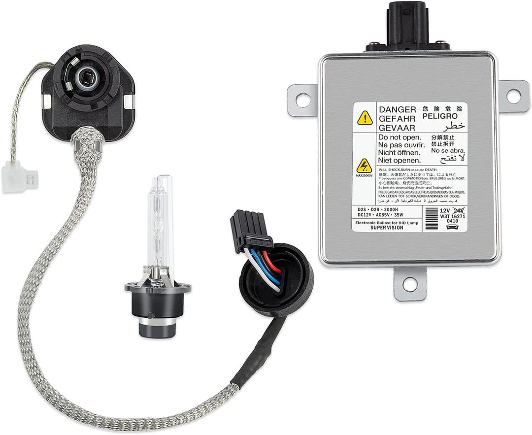 RANSOTO W3T19371 Xenon HID Headlight Ballast Compatible with Acura TL TSX ZDX MDX RDX ILX Honda Accord Odyssey Mazda 3 5 CX-5 Mitsubishi Lancer with Igniter D2S Bulb Replaces W3T16271 W3T15671