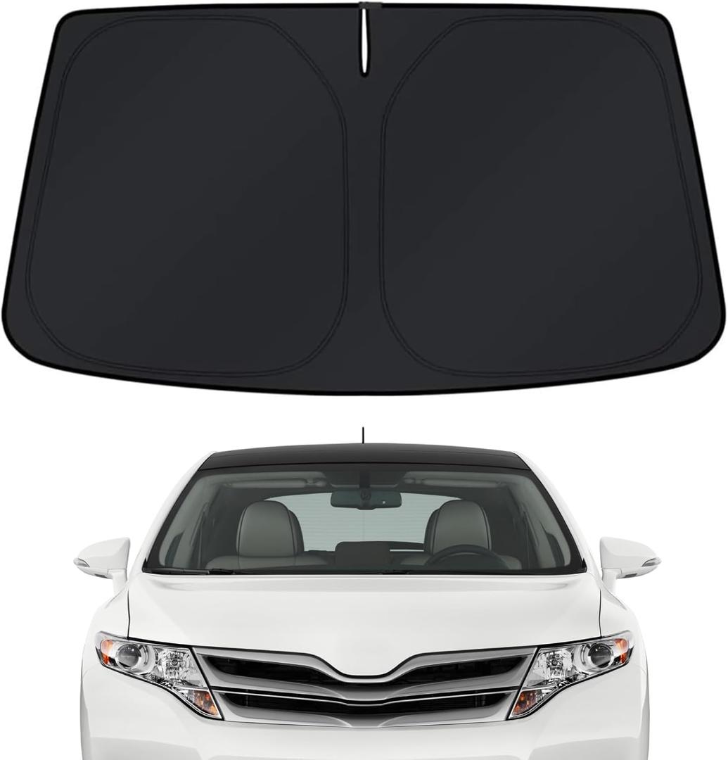 Windshield Sun Shade Cover for Toyota Venza 2021 2022 2023 2024 2025 - Sunshade Compatible with Toyota Venza Foldable Front Window Sunshade Sun Visor Protector Block UV Rays Keep Your Car Cooler