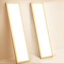 AIKVSXER 1x4 LED Flat Panel Light Surface Mount for Auditoriums Hotel-50W 5500LM 120V 3000K/4000K/5000K Triac Dimming 10%-100% Kitchen Lights Ceiling Flush Mount (2 Pack)