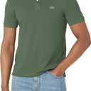 Lacoste Men's Slim Fit L12.12 Short Sleeve Pique Polo Shirt (Green, XL)