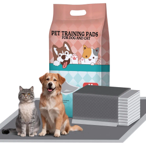 Pet Training Pads for Small and Medium Dogs, M Size 23.62"×17.72", Fast Absorbing Leak-Proof Puppy Pads, Odor Control Pee Pads for Dog and Cat Indoor Training