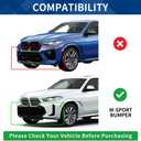 G06 LCI Front Lip Compatible with BMW 2024-2026 X6 G06 M-Sport Model Gloss Black Bumper Spoiler Air Splitter