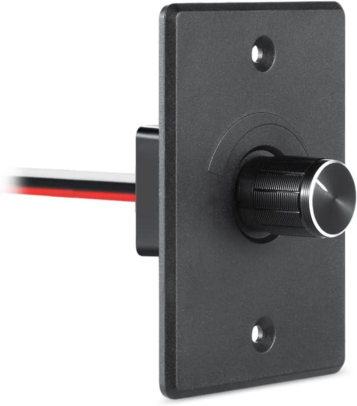 Acegoo 12V Dimmer Switch, RV Light Dimmer High Side PWM Dimming Switch for Boat Camper Trailer Van Truck Cars, Works with LED Light Fixture, Halogen, Incandescent, Strip Lights