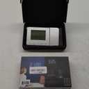 Digital Projection Alarm Clock, Dimmable LCD Display, Dual Alarm with USB Charging Port, 12/24 Hours, Indoor Temperature/Day/Manual Time Adjustment/Date Display