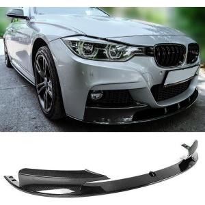 Front Lip Splitter Compatible with 2012-2018 F30 F31 Base 3 Series (M Tech/M Sport Only), Carbon Fiber Pattern Bumper Air Dam Spoiler Lower Chin 2Pcs Fits for Sedan, Protection Body Part