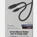 ZGEAR 6FT Silicone USB-C to 8-pin Cable - Gray