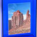 11x14 Acrylic Picture Frame for Wall and Tabletop Neon Floating Photo Frame with Decorative Bright Color, Klein Blue