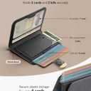 ESR Aura Clutch for MagSafe Wallet for Women, 5 Card Holder, RFID Blocking, MagSafe Sticker Included, Magnetic Wallet for iPhone 17e/17/16/15/14/13/12 Series (Not mini), Select Samsung Devices, Black