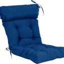 QILLOWAY Indoor/Outdoor High Back Chair Cushion,Spring/Summer Seasonal All Weather Replacement Cushions. (Royal Blue)