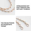 Bag Leather Chain Strap for Handbag Replacement,Purse Chain Shoulder Straps Crossbody (WHITE-90CM) (35.5in)