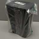 TrashAid Bathroom Trash Can, 2.6 Gallon / 10 Liter Small Garbage Can with Press Top Lid, Plastic Wastebasket with Pop-up Lid for Toilet, Office, Bedroom, Living Room, Black