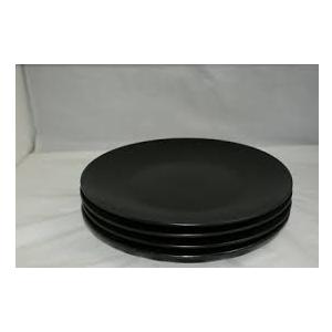 4 PCs Dark Green Plates 10.5 Inch