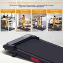 KASSADIN Walking Pad with Handle Bar, 2026 Upgrade Portable Small Treadmill with Handles for Home Small, 3.0HP Under Desk Walking Pad Treadmill with Incline, 0.6-7.6MPH, 350LBS