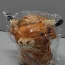 10.5 inches Highland Cows Stuffed Animals, Cute Fluffy Cow Plush Figure Toys Realistic Highland Cattle Plush Decor for Kids Baby Girls Boys