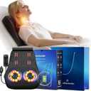 Back Massager with Heat, 4D Kneading Electric Massager for Neck Back Shoulder Leg Pain Relief, Cordless Portable Rechargeable for Home Office Car Use on Couch Bed, Valentines Day Gift for Men Women