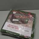 ZOBER Large Christmas Ornament Storage Box - Stores 128 3" Ornaments, With Dividers - Ornament Organizer Storage Box, Durable Christmas Containers Holder - Extra Pockets, Dual Zipper - Green