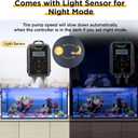 Hygger Aquarium Wave Maker - Adjustable Cross Flow Pump with LED Display Controller, Magnetic DC 24V Powerhead for Freshwater & Marine Reef Aquariums Up to 265 Gallon (25W)