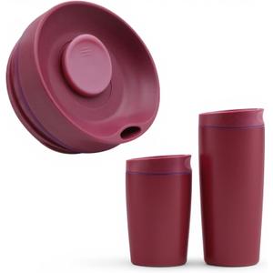 Replacement Slider Lid for Owala SmoothSip 20oz & 12oz, Top Cover Compatible with Owala 24oz Coffee Tumbler, Coffee Travel Mugs Leakproof Accessories, BPA-Free (Black Cherry)