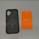 TORRAS Magnetic for iPhone 16 Case with Stand, Built-in Stand Compatible with MagSafe, 3X Military-Grade Protection, Translucent Slim Phone Case for iPhone 16 6.1'', Matte Black