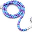 Aolcev for iPhone Charging Cable 3.3FT [MFi Certified] 66W Fast Charger Cord Cute Beaded Phone Charger Cord USB A Charging Cable for iPhone 14 13 12 11 Pro Max 8 7 6 Plus iPad Pro/Air/Mini Blue Purple, Pack 3