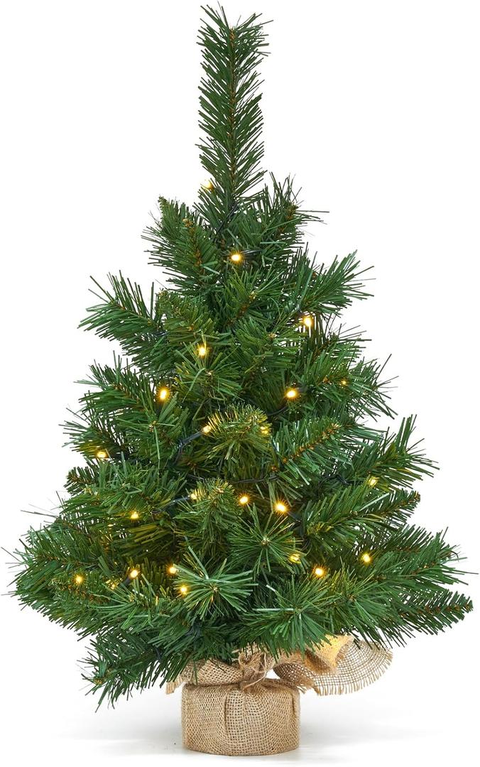 Artificial Christmas Tree for Home Office Decoration Mini Ornaments