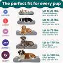FurHaven Orthopedic Dog Bed for Large Dogs, Luxe Lounger Contour Mattress with Solid Orthopedic Foam Slab for Joint Support, Removable Washable Cover, Jumbo XL, Plush Suede, Chocolate
