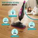 DUMOS 10-in-1 Multifunctional Steam Mop, 1550W Detachable Handheld Steam Cleaner, 16FT Power Cord with 2 Reusable Pads, Floor Steamer for Hardwood, Tile, Carpet, Grout, Windows