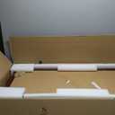 DisplayGifts 42" Electric Guitar Display Case Cabinet Shadow Box with Guitar Hanger Stand, Lockable UV Protection Red Felt Interior with Mahogany Finish Frame