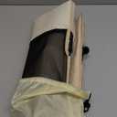 2 Pack Foldable Camping Chairs with Mesh Backrest,Ultra-Light Portable Beach Chairs with Carry Bag for Sunbathing Swimming Poolside Picnic Lawn Road Trips (Khaki)